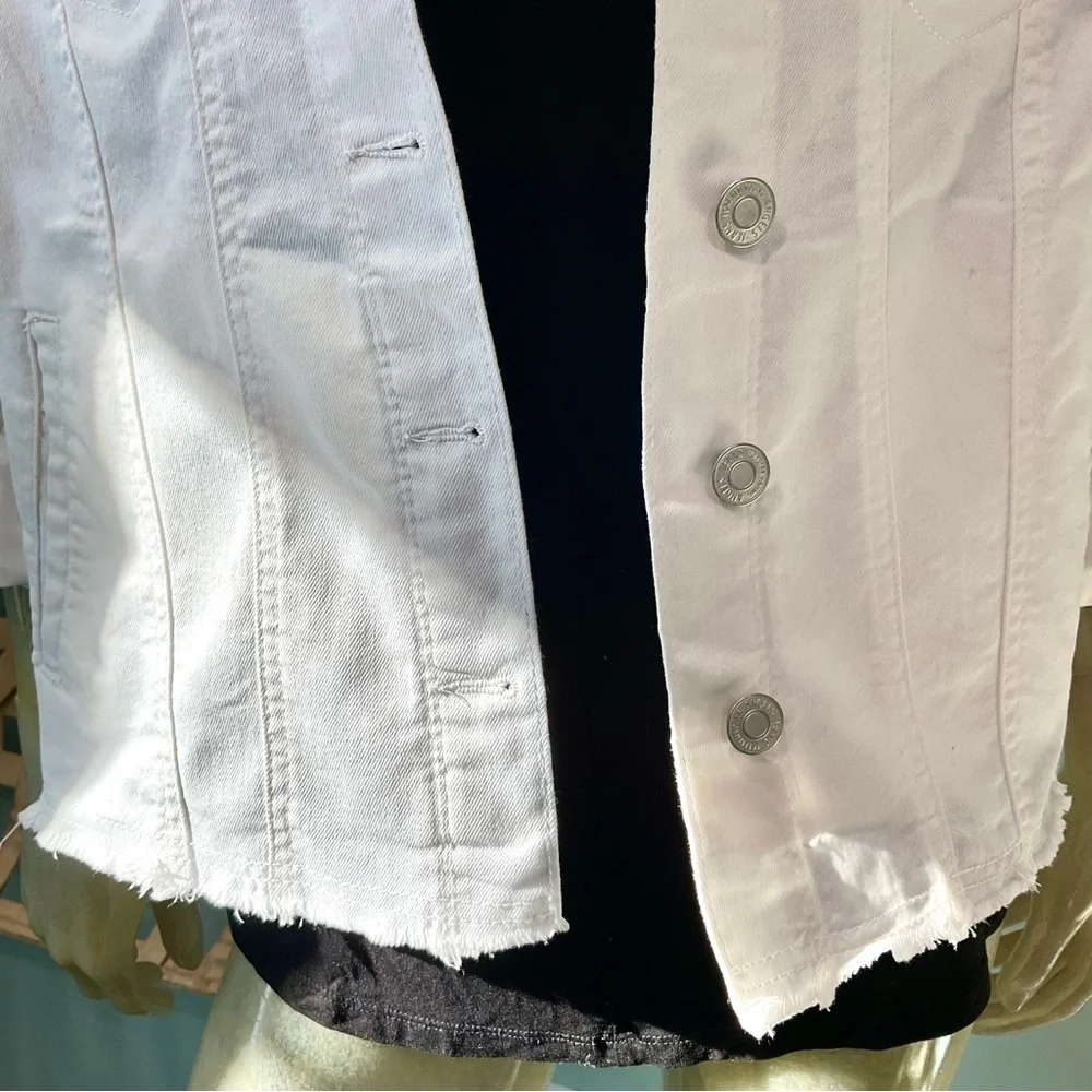 Angels White Denim Jacket - Picture 4 of 10